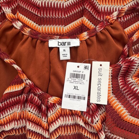 BAR III Women's Crochet Chevron Print Tank NWT - Picture 8 of 8